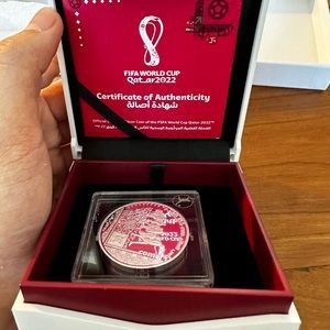 Official Fifa World Cup Qatar 2022 Silver Coin